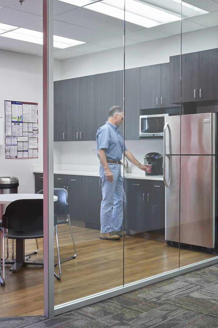 Redesigned kitchen and breakroom