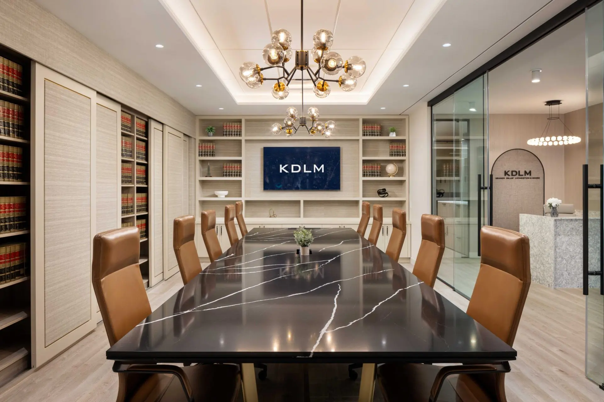Kramer Dillof Livingston & Moore, NYC recently redesigned boardroom - law firm office design