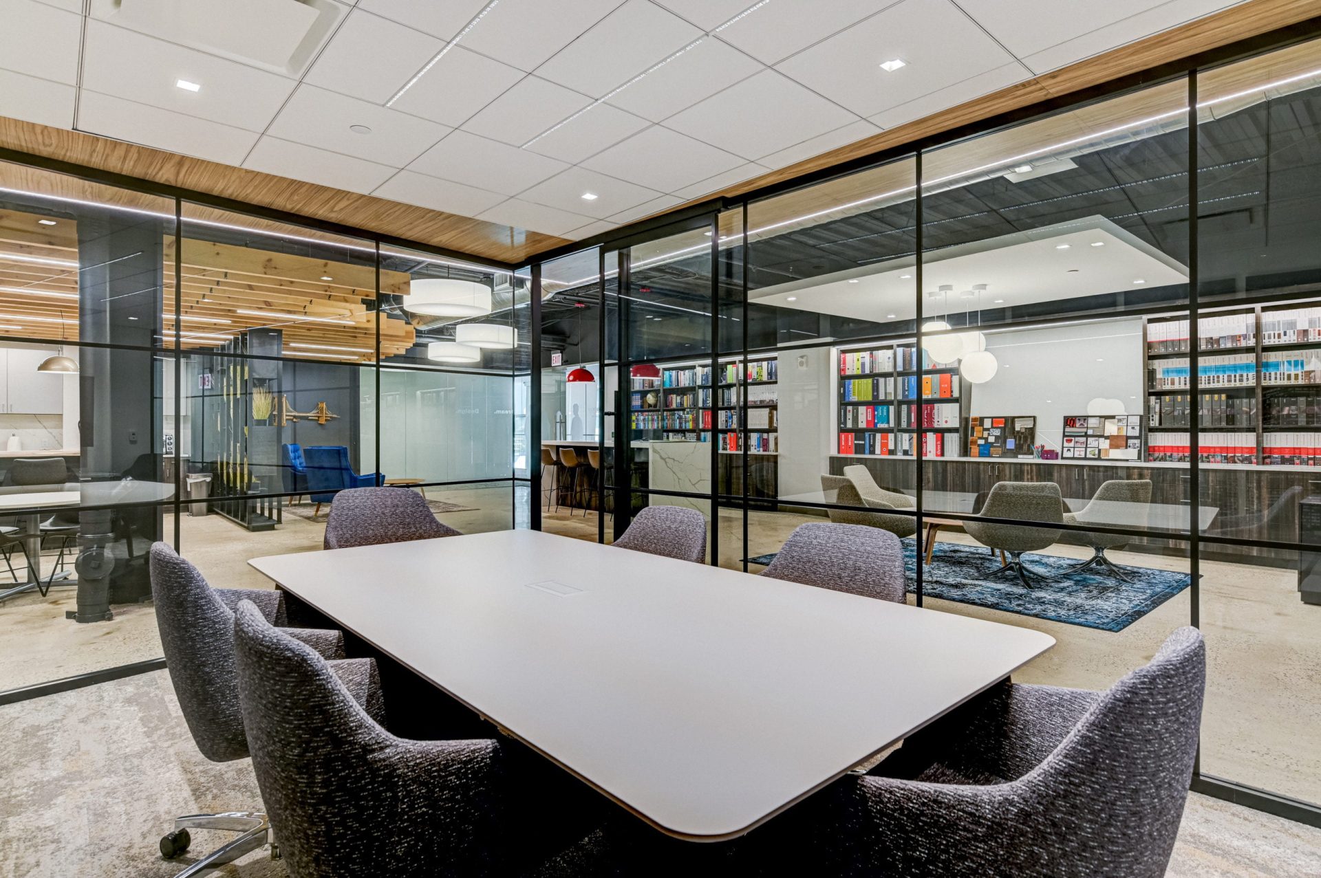 Boardroom with glass walls